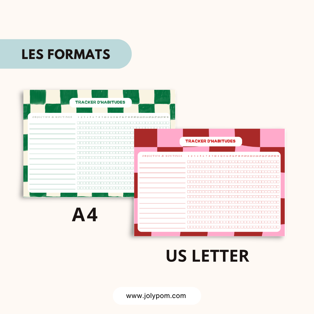 Pack 5 Trackers d’Habitudes Dopamine PDF Imprimable