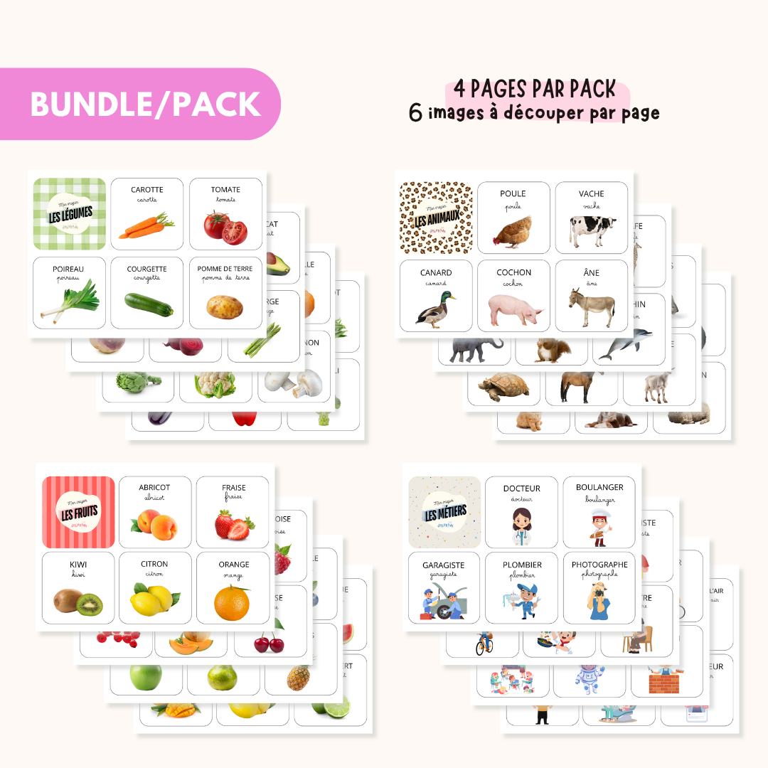Pack Imagiers Montessori – PDF à imprimer