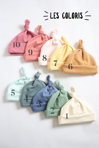 BONNET NAISSANCE PERSONNALISABLE