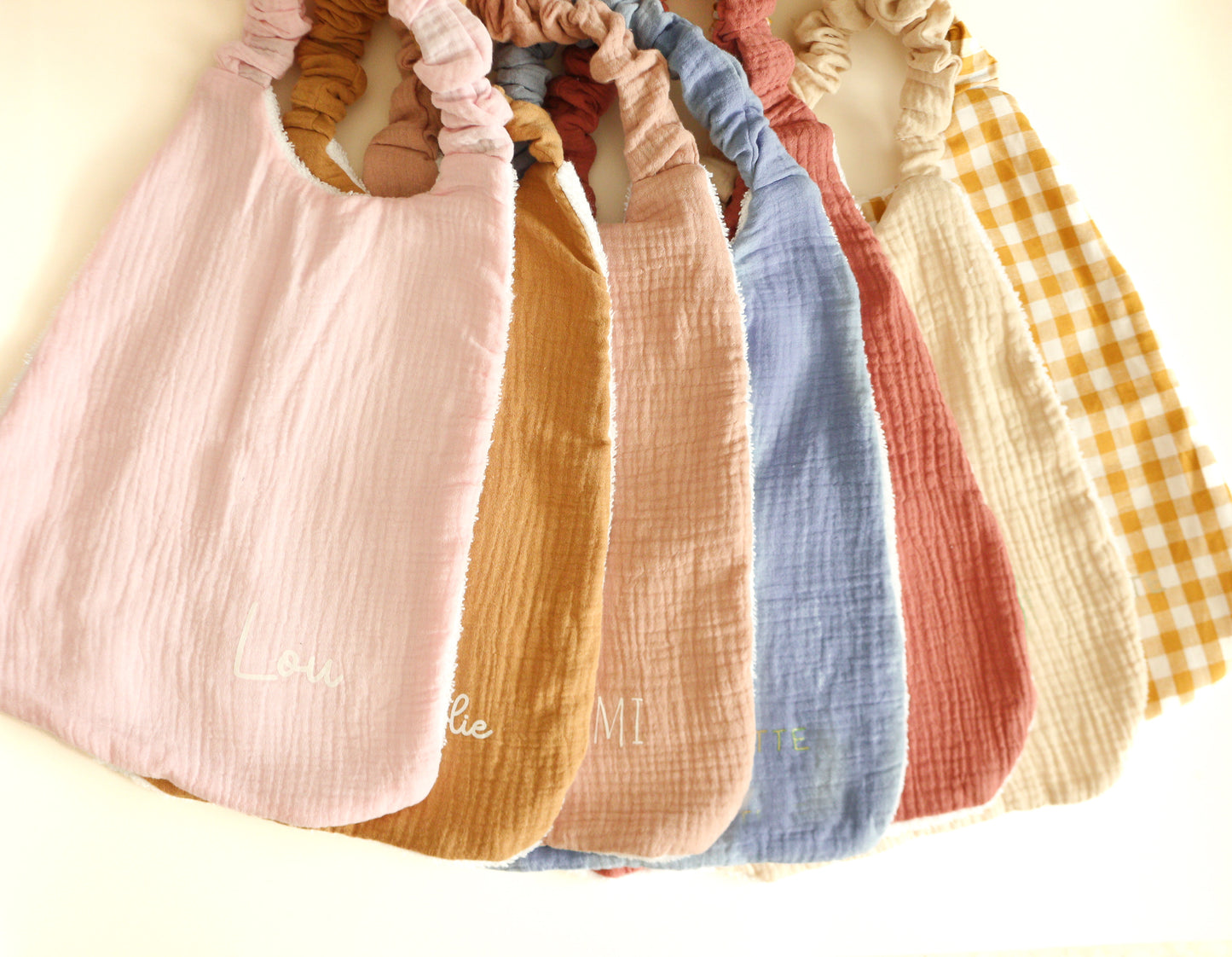 Serviette de cantine personnalisée avec élastique