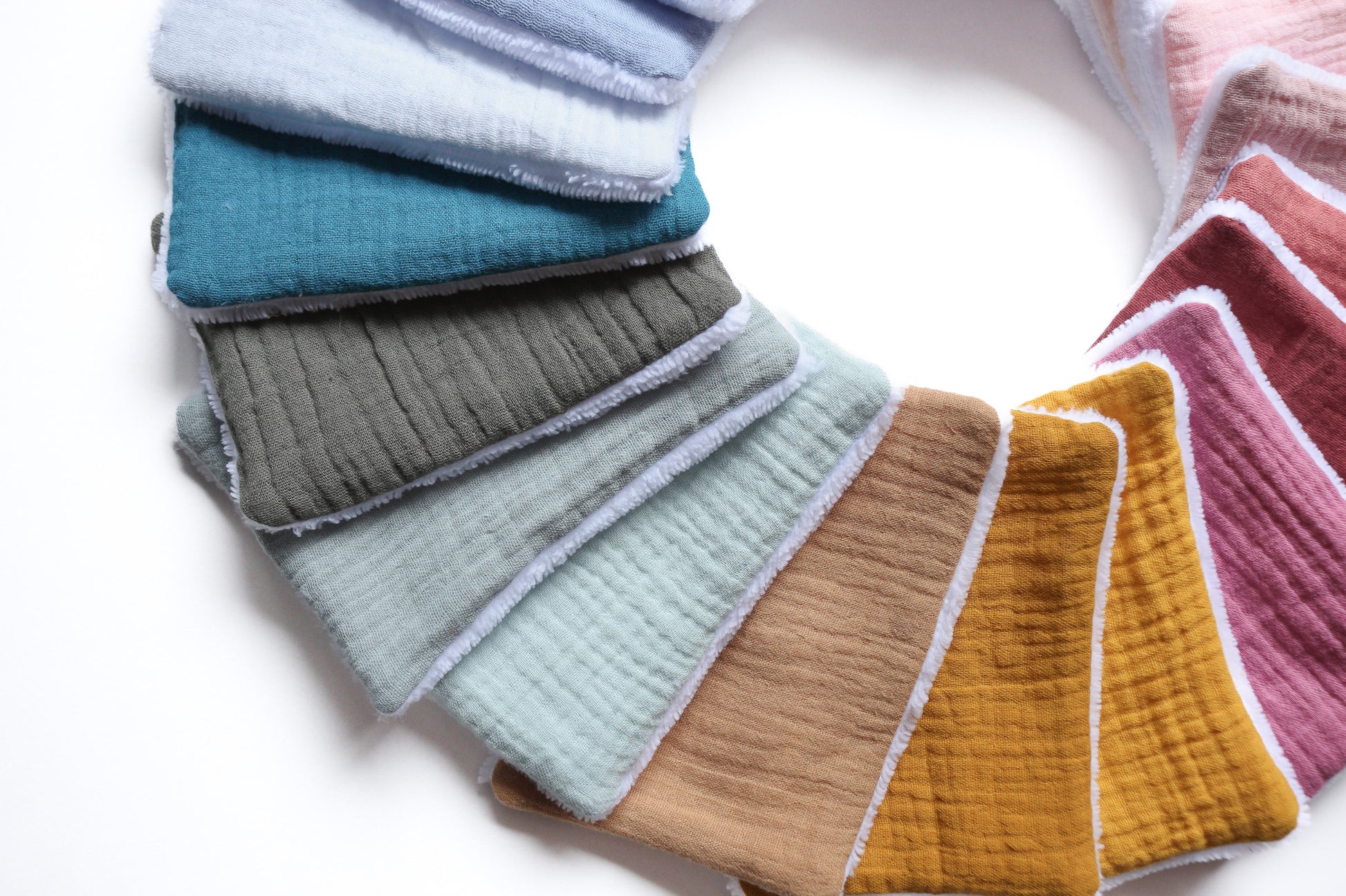 lingettes lavables double gaze et eponge bambou