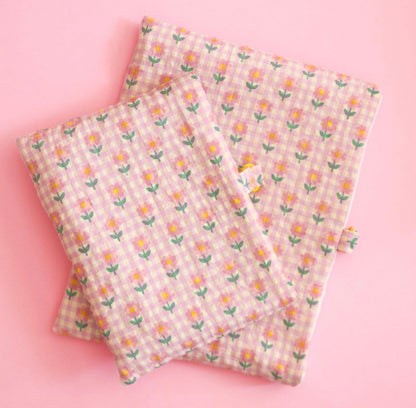 Pochette de livre matelassée