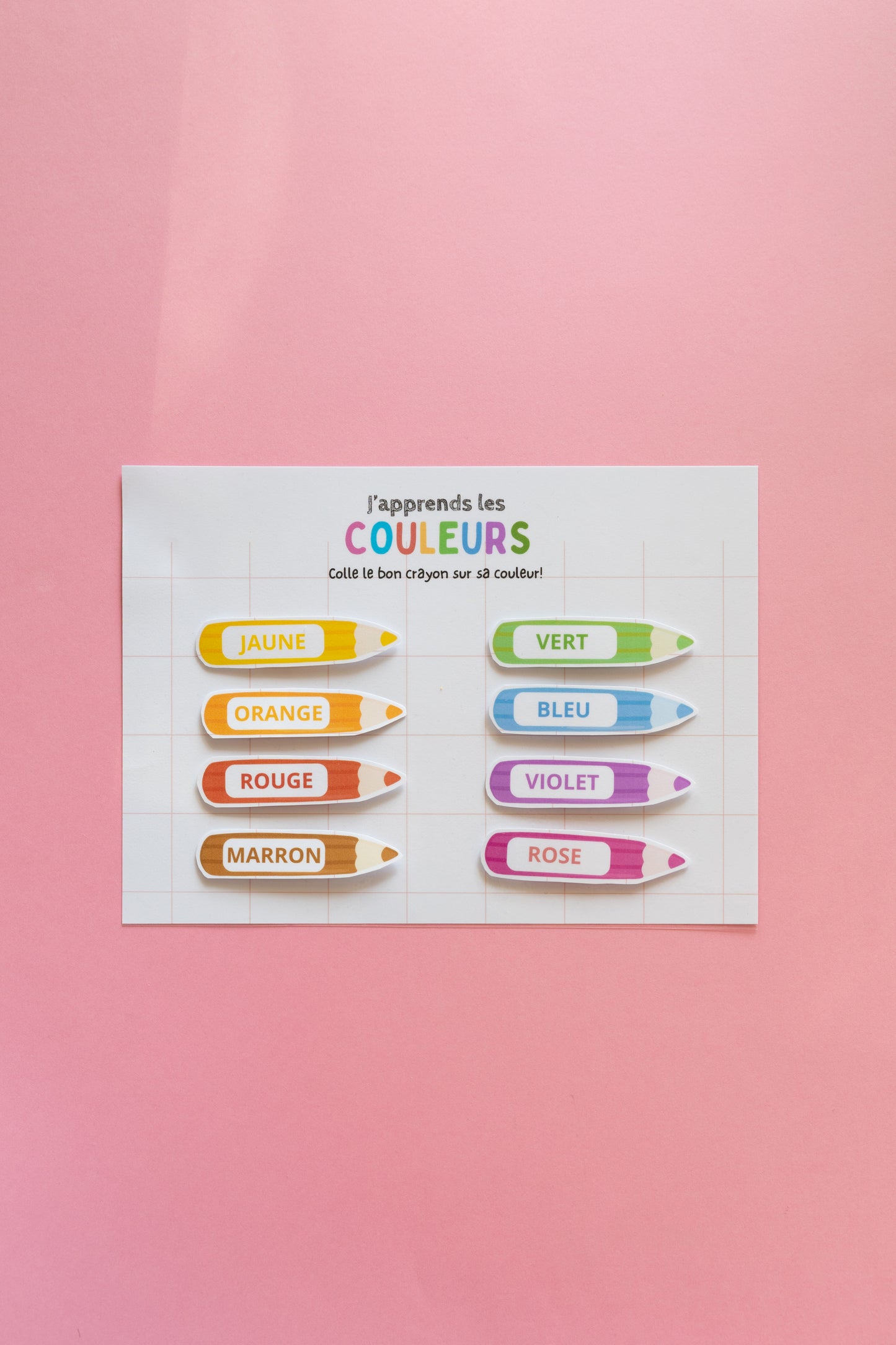 Les couleurs FR & US | PDF éducatif à imprimer