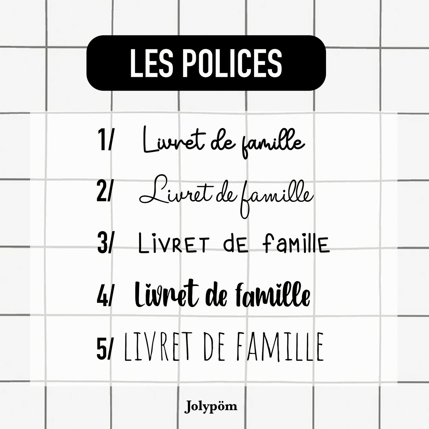 LIVRET DE FAMILLE PERSONNALISABLE