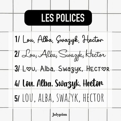 Serviette de cantine personnalisée avec élastique